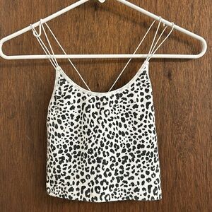 Cropped Cheetah Tank